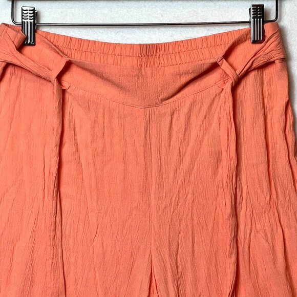Soho New York & Company Womens Coral Wide-Leg Capri Pants Size M - Picture 3 of 13